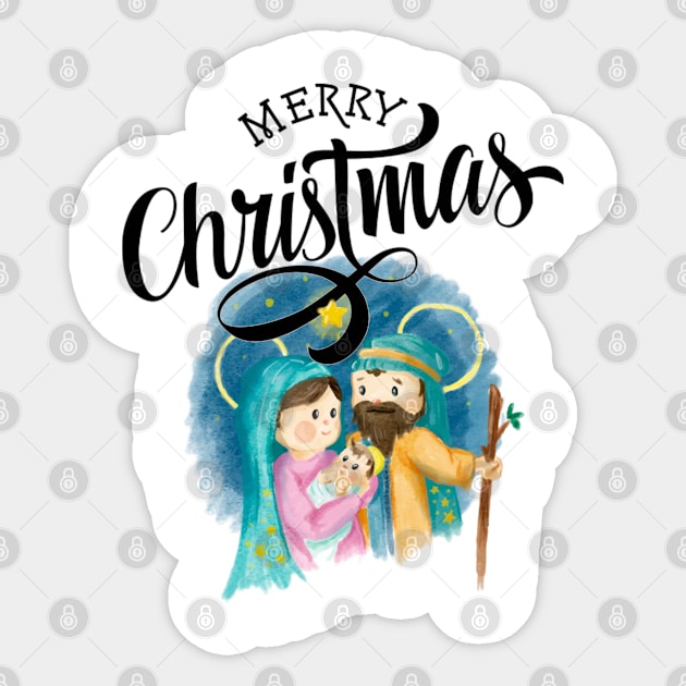 Merry Christmas Sticker by SAN ART STUDIO 